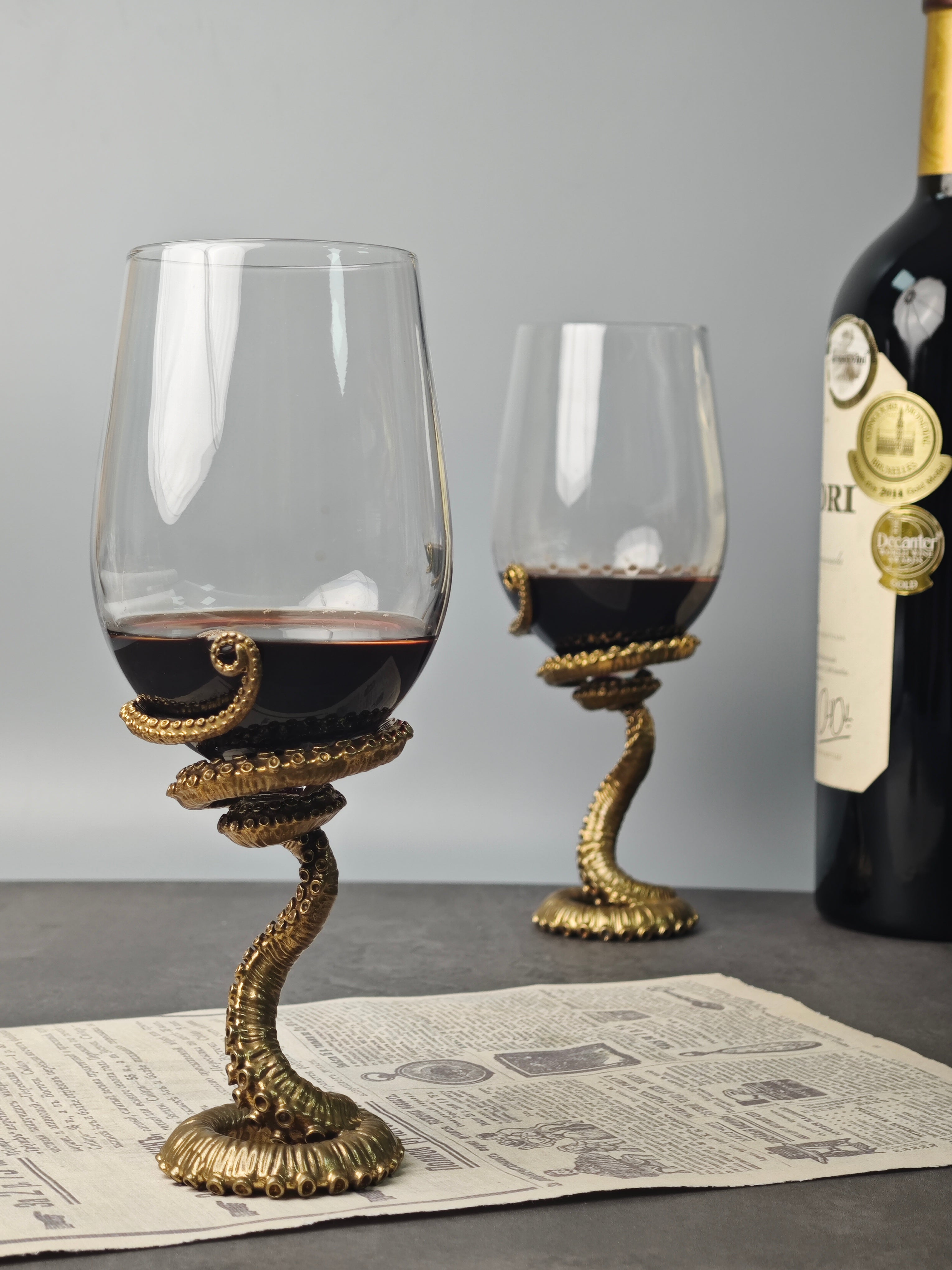 Red wine glass