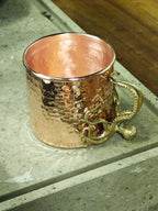 Springmetals Octopus Handle Hammered Copper Mug