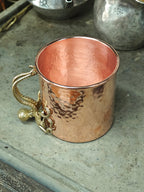 Springmetals Octopus Handle Hammered Copper Mug